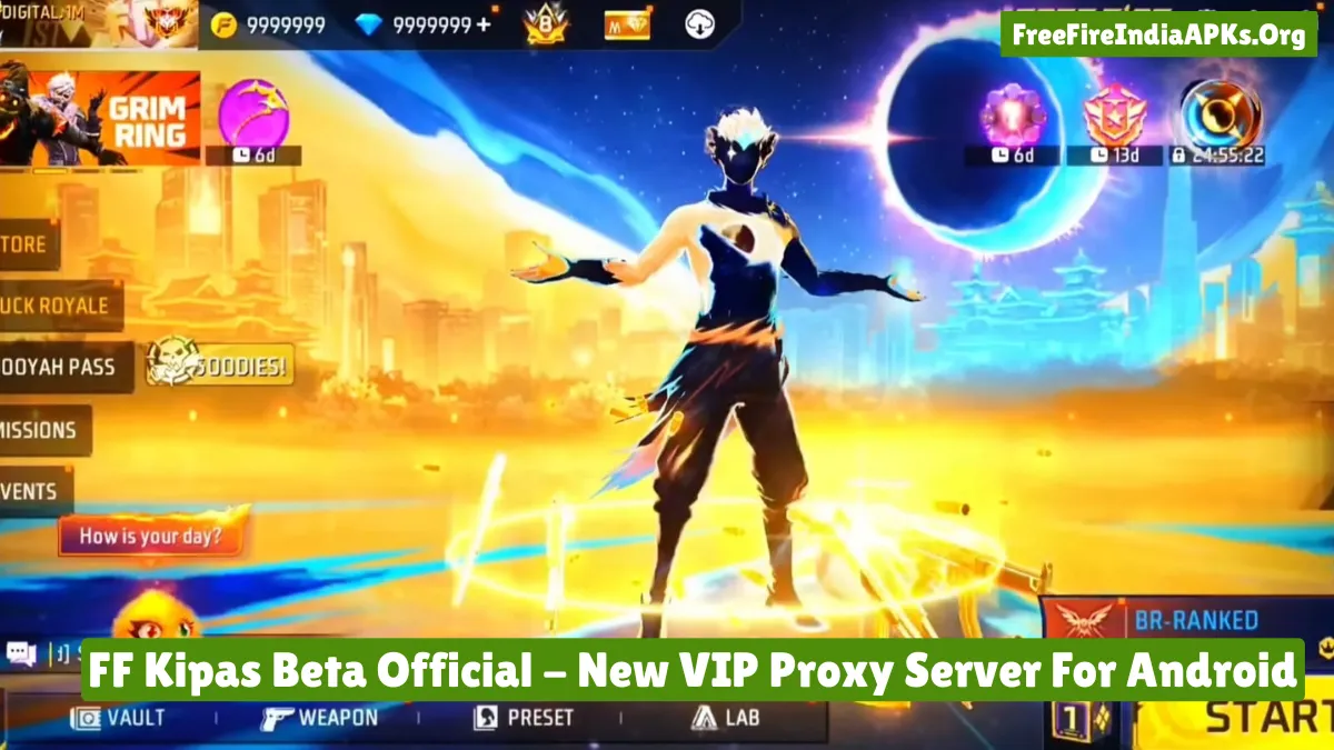 FF Kipas Beta Download OB54 (VIP Proxy Server) Free Fire 2026